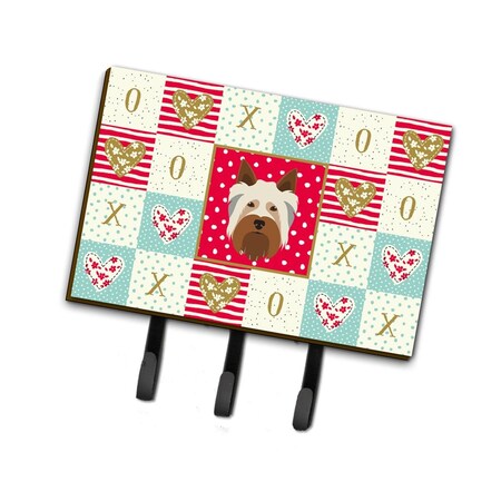 Carolines Treasures 6 x 2 x 9 in. Australian Silky Terrier Love Leash or Key Holder CK5183TH68